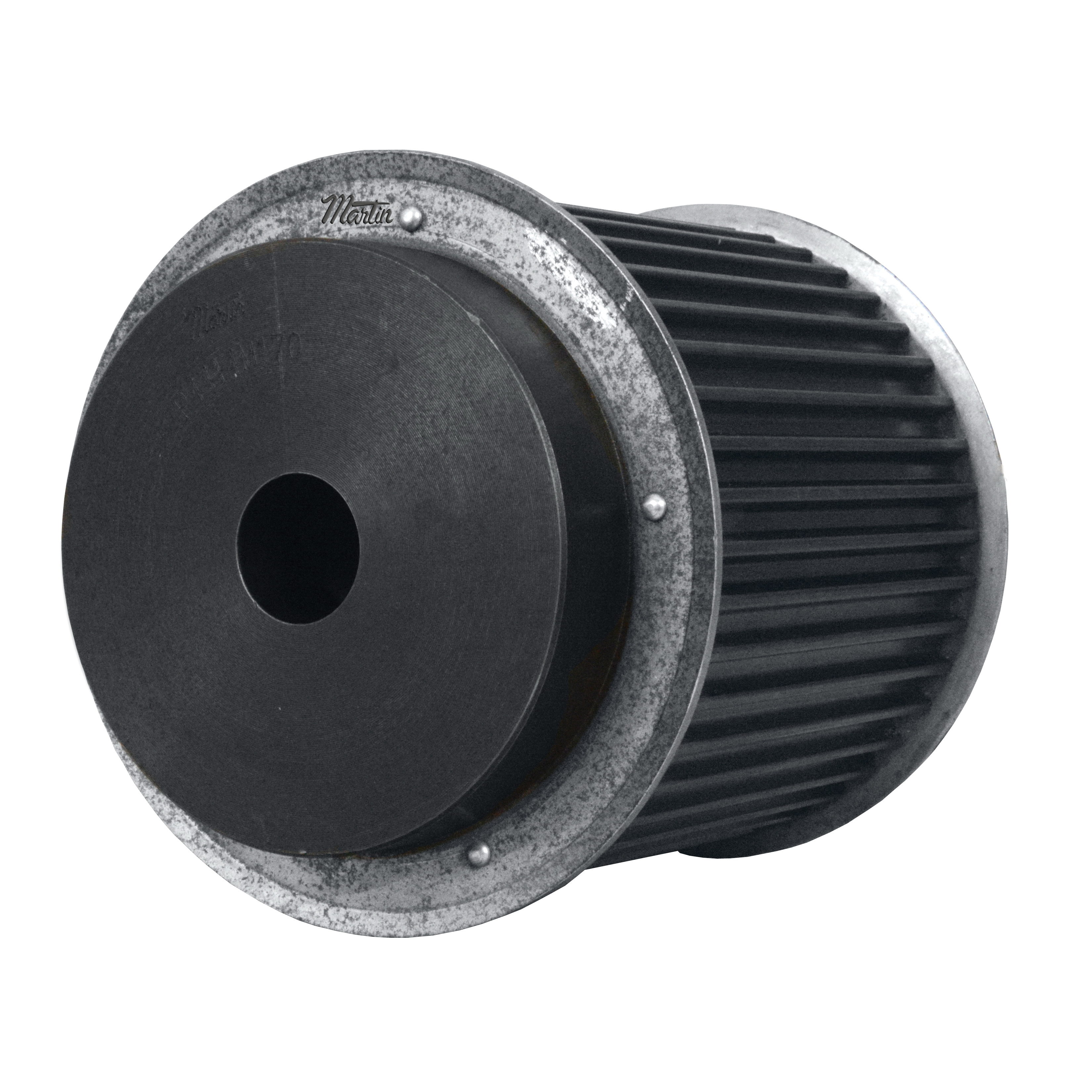 Martin HTS® P4414M170-MPB Solid Type DF-1 High Torque Sprocket, 1-1/2 to 3-5/8 in Minimum Plain Bore, 7.61 in OD, 44 Grooves, 7.72 in Dia Pitch, 7-3/8 in W Face