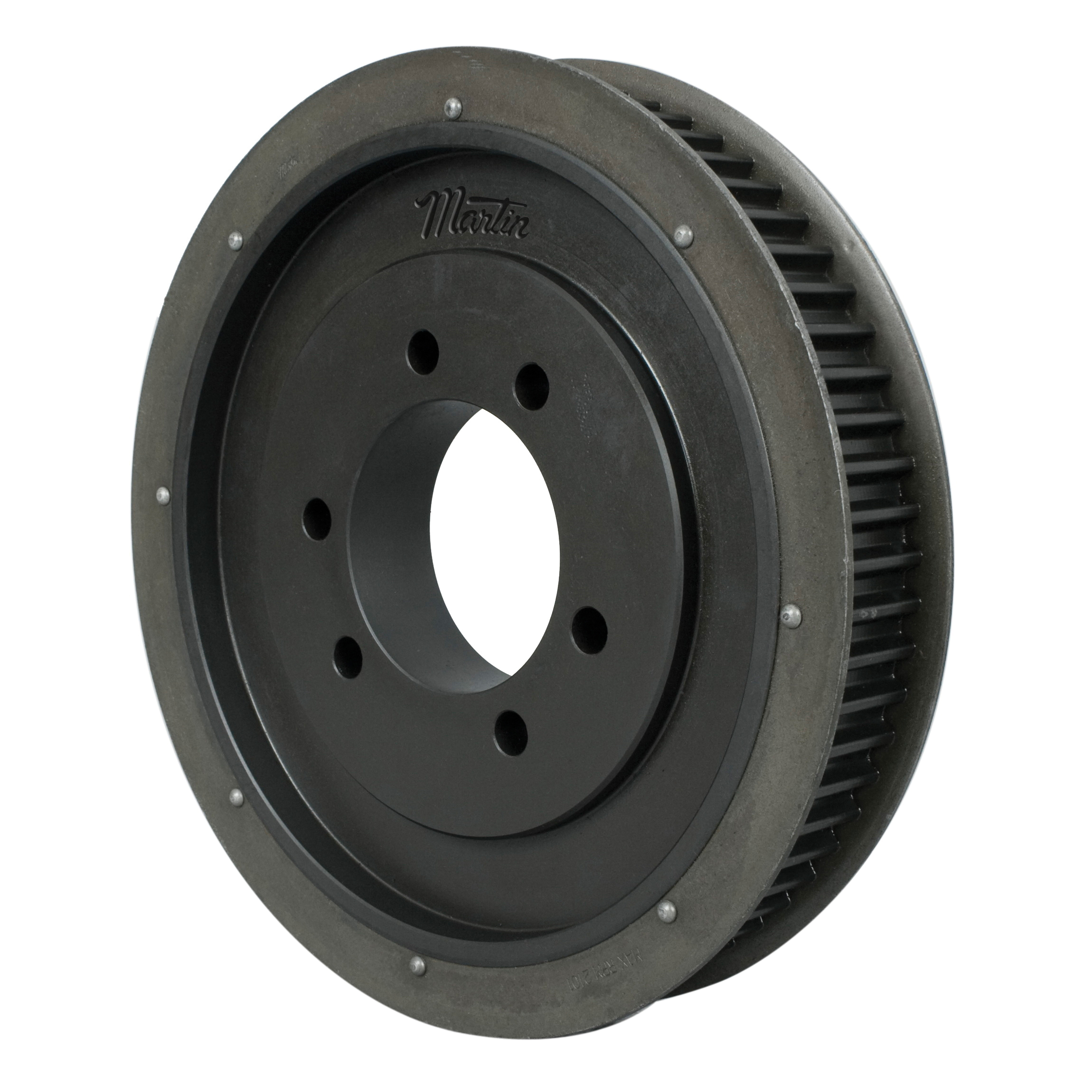 Martin HTS® P6414M40-E Web Type DF-2 High Torque Sprocket, 7/8 to 8-3/4 in QD® Bushed Bore, 11.122 in OD, 64 Grooves, 11.229 in Dia Pitch, 2-1/8 in W Face
