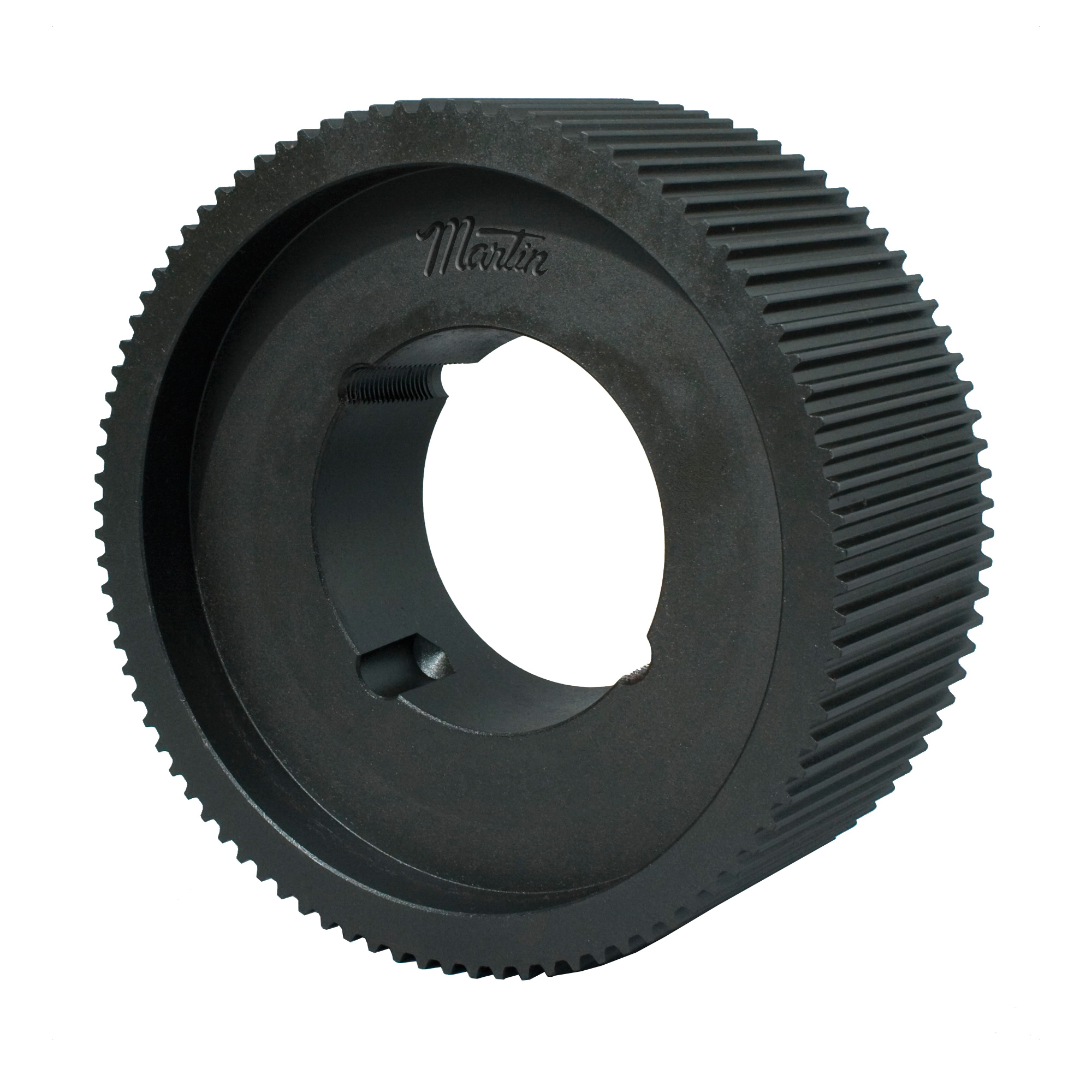 Martin HTS® P908M50-3020 Solid Type W-1 High Torque Sprocket, 0.938 to 3 in Taper Bushed Bore, 8.972 in OD, 90 Grooves, 9.023 in Dia Pitch, 2-3/8 in W Face
