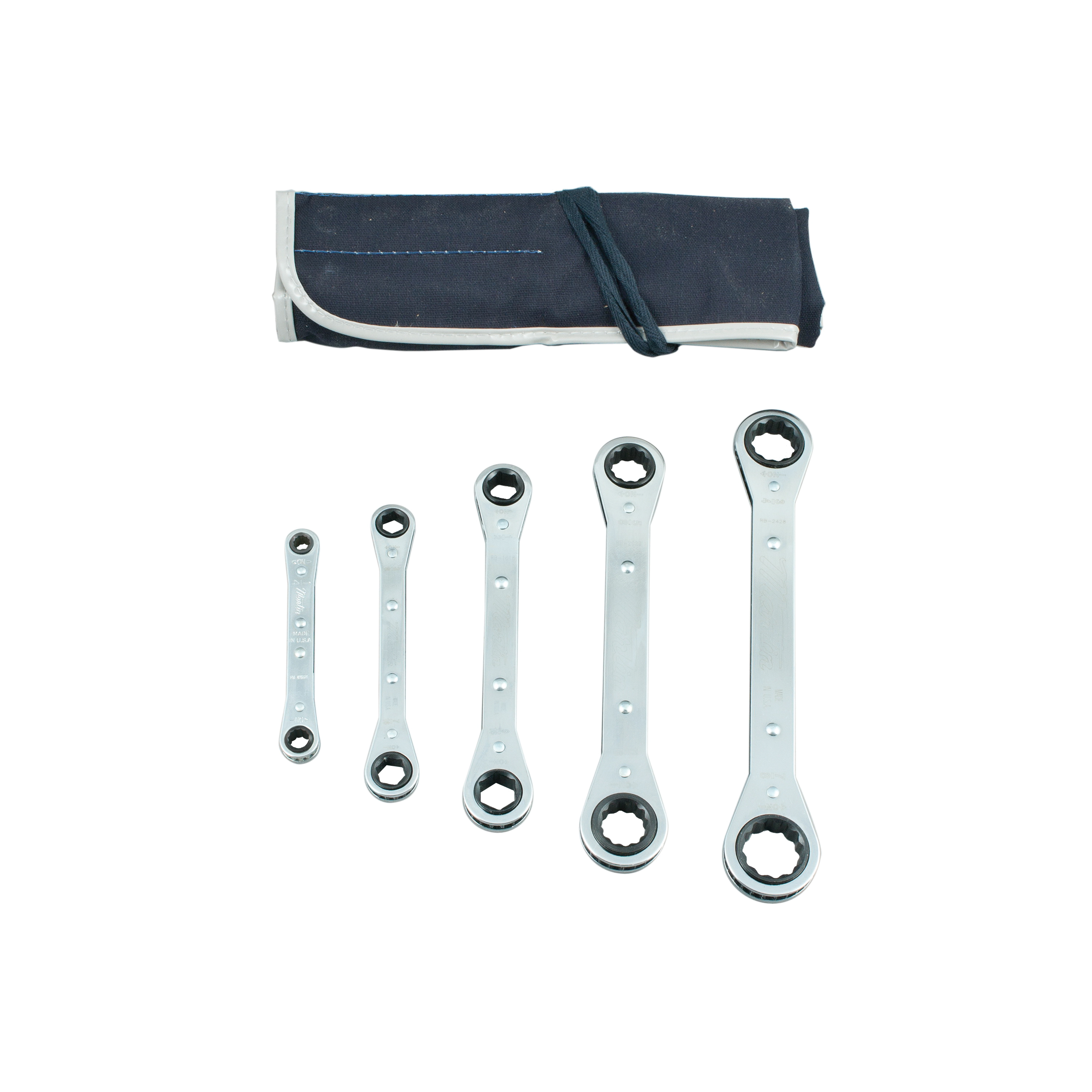 Martin RB5K SAE Wrench Set, 5 Pieces, Polished Chrome
