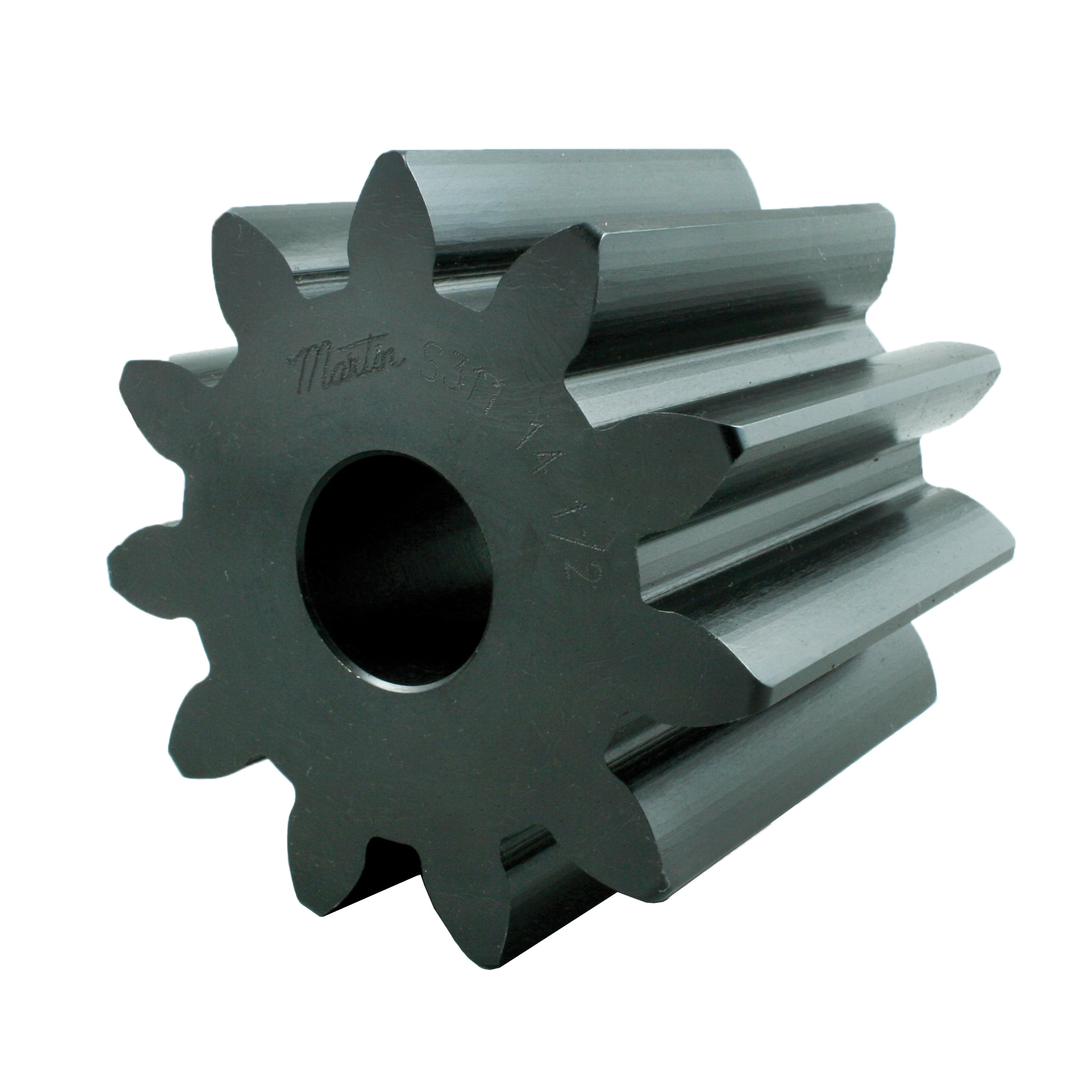 Martin S311 Reboreable Stock Spur Gear, 3 Diametral Pitch, 14.5 deg Pressure Angle, 4 in W Face, 11 Teeth, 3.666667 in Dia Pitch, 1-5/16 to 2 in Dia Bore, Steel