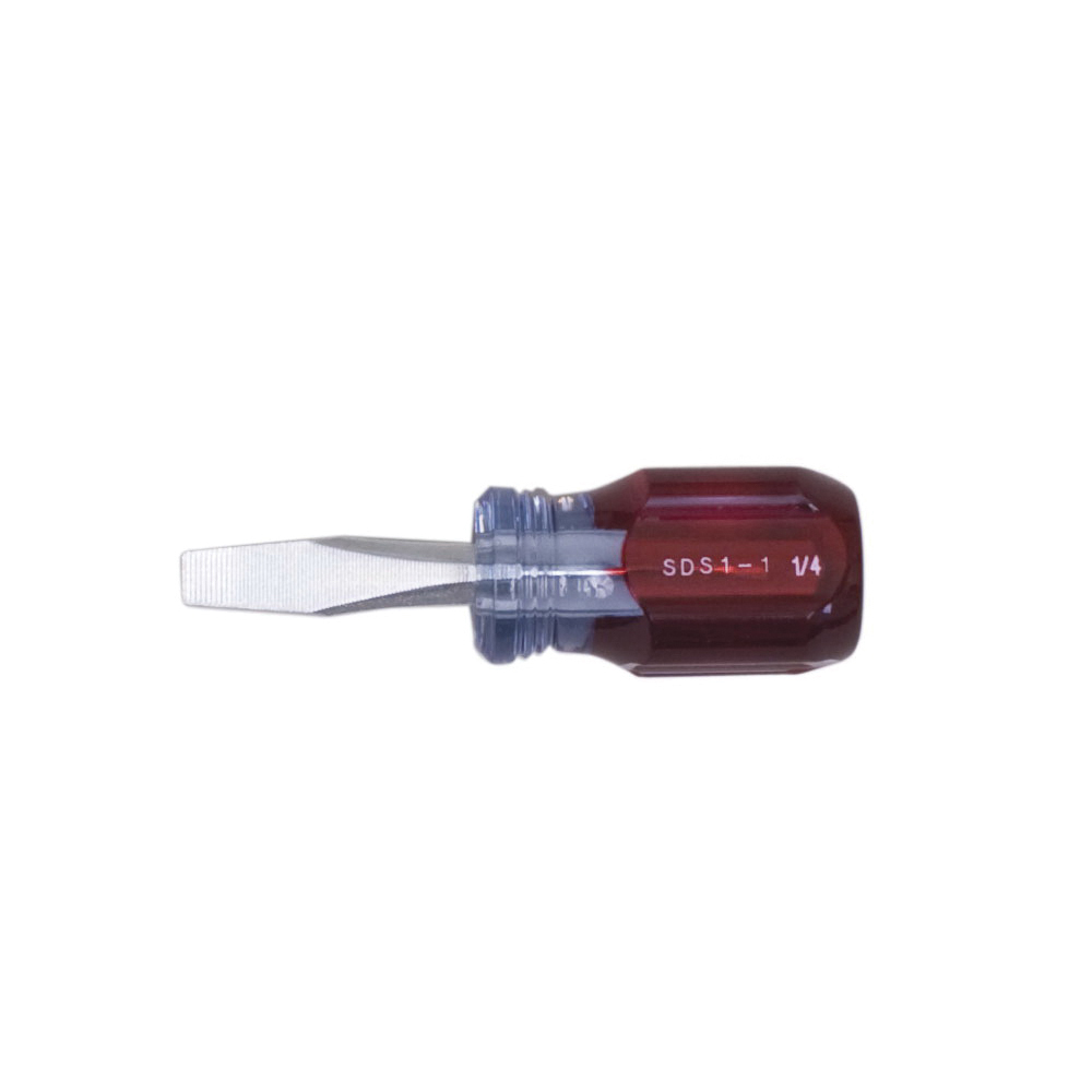 Martin SDS1-1 Stubby Screwdriver, 1-1/2 in OAL, Zinc Plated