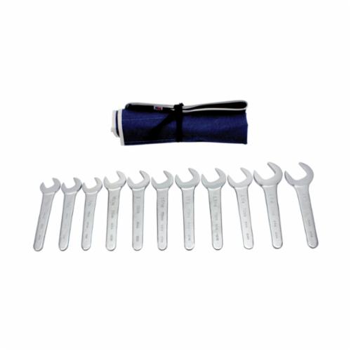 Martin SW11K Angled Head Service Wrench Set, 11 Pieces, 3/4 to 1-1/2 in, Polished Chrome