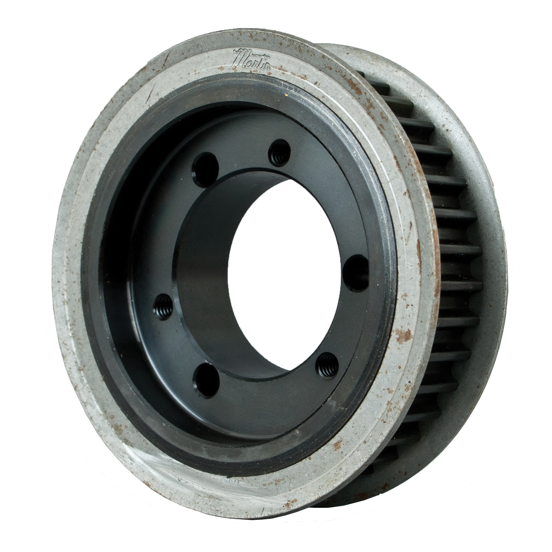 Martin HTS® W348M12-SH Solid Type DF-1 High HP High Torque Sprocket, 1/2 to 1-11/16 in QD® Bushed Bore, 3.355 in OD, 34 Grooves, 3.409 in Dia Pitch, 0.827 in W Face