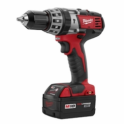 Milwaukee® 2602-22CT M18™ Cordless Hammer Drill/Driver Kit, 1/2 in Single Sleeve Chuck, 18 VDC, 0 to 550 rpm, 0 to 1700 rpm No-Load, Li-Ion Battery