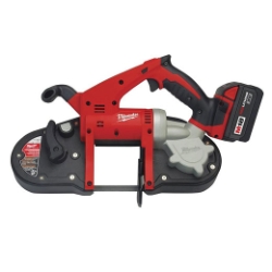 Milwaukee® 2629-22 Cordless Band Saw Kit, 3-1/4 in Cutting, 35.375 in L x 0.5 in W x 0.02 in THK Blade, 18 VDC, 3 Ah Li-Ion Battery