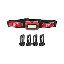 Milwaukee® 2106 Hard Hat Headlamp, LED Bulb, Plastic Housing, 300 Lumens