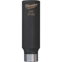 Milwaukee® SHOCKWAVE™ 49-66-4461 Deep Well Thinwall Impact Socket, 1/2 in Square Drive, 3/8 in Impact Socket, 6 Points