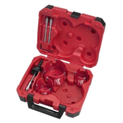 Milwaukee® BIG HAWG™ 49-56-9075 Hole Cutter Kit, 7 Pieces, For Use With 49-56-7210, 49-56-7240, 49-56-7250 and 49-56-9100 Quick-Change Arbor, HSS