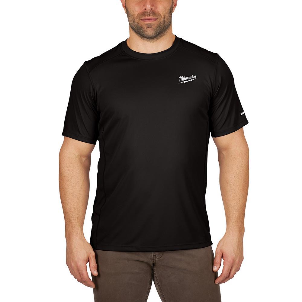Milwaukee® WORKSKIN™ 414B-2X Lightweight Performance Short Sleeve Shirt, Unisex, 2XL, Black, Polyester