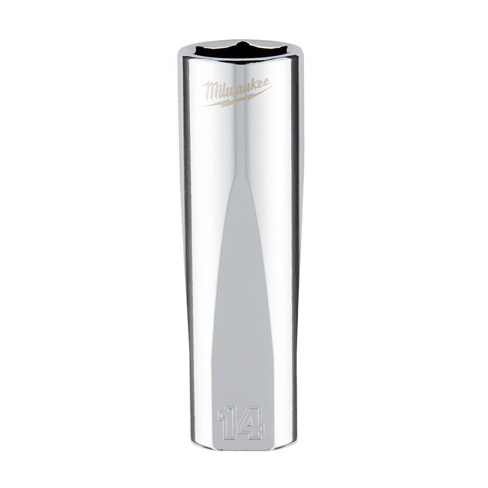 Milwaukee® 45-34-0014 Socket, 3/8 in, 14 mm Deep Socket, 6 Points