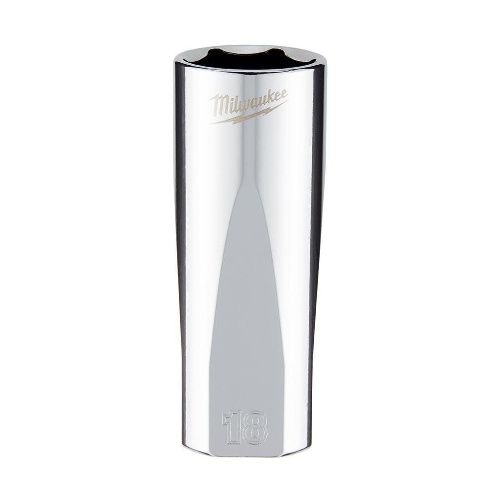 Milwaukee® 45-34-0118 Socket, 3/8 in, 18 mm Deep Socket, 6 Points