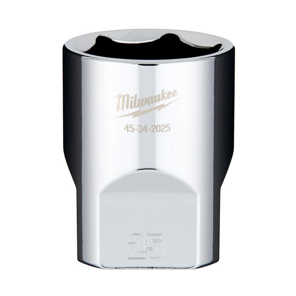 Milwaukee® 45-34-2025 Socket, 1/2 in, 25 mm Standard Socket, 6 Points