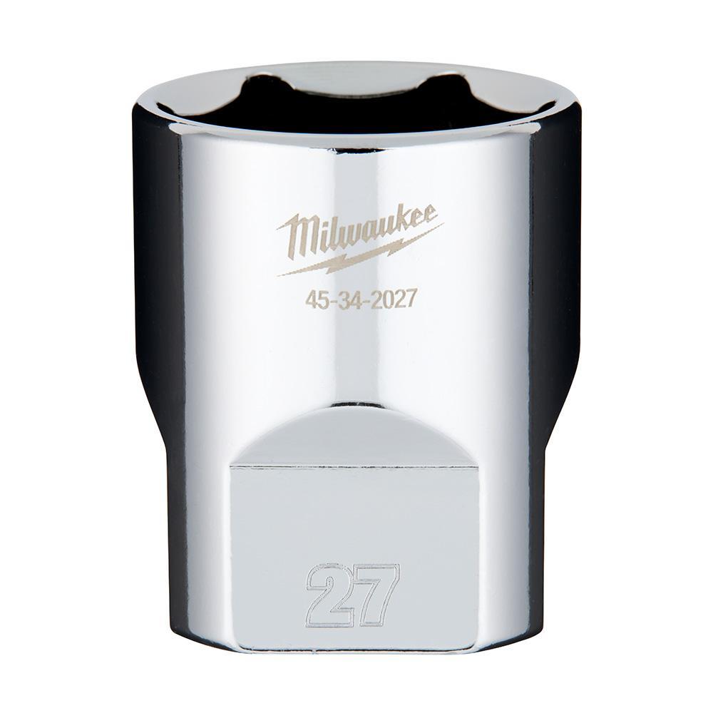 Milwaukee® 45-34-2027 Socket, 1/2 in, 27 mm Standard Socket, 6 Points