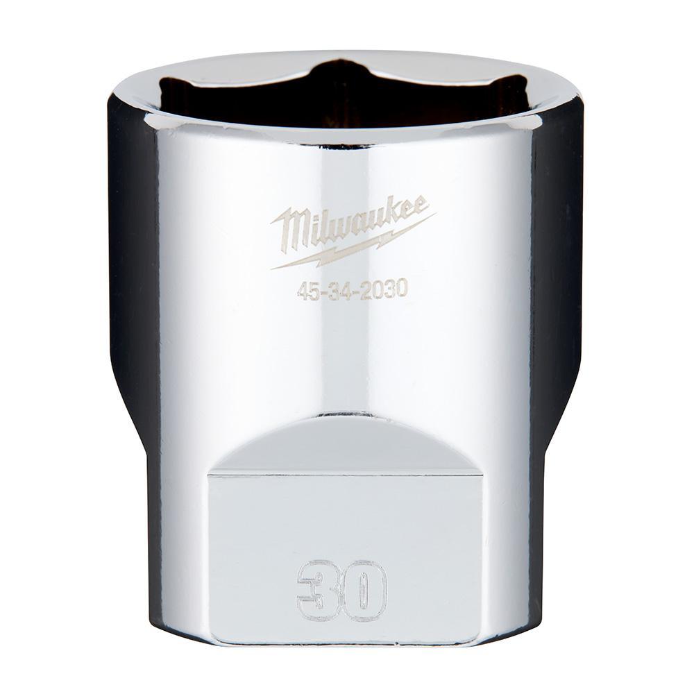 Milwaukee® 45-34-2030 Socket, 1/2 in, 30 mm Standard Socket, 6 Points