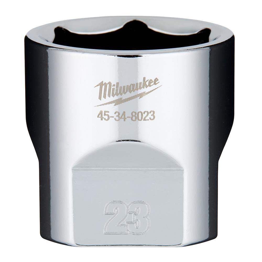 Milwaukee® 45-34-8023 Socket, 3/8 in, 23 mm Standard Socket, 6 Points
