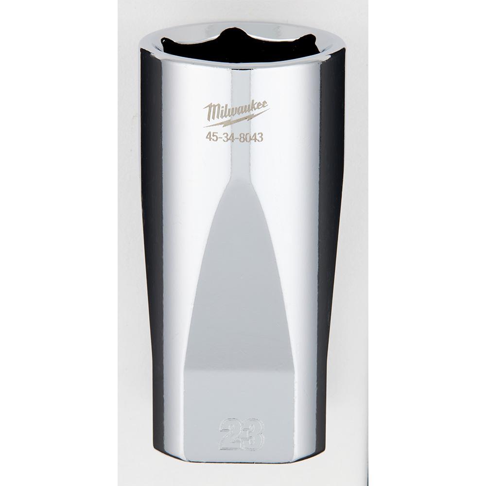 Milwaukee® 45-34-8043 Socket, 3/8 in, 23 mm Deep Socket, 6 Points