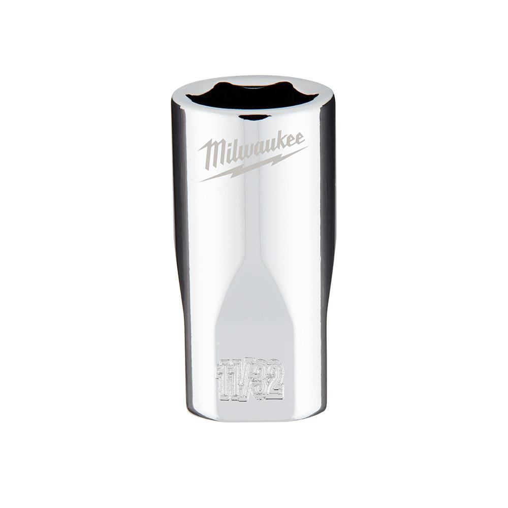 Milwaukee® 45-34-9006 Socket, 1/4 in, 11/32 in Standard Socket, 6 Points