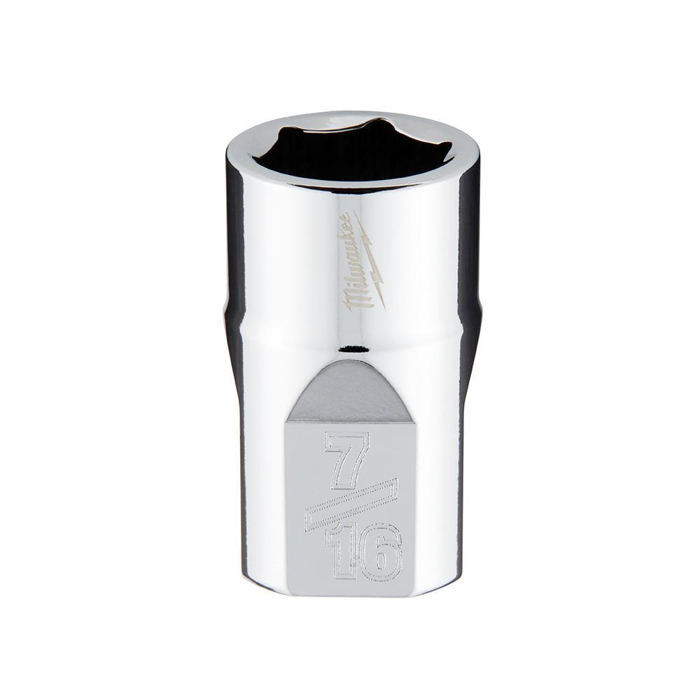 Milwaukee® 45-34-9063 Socket, 3/8 in, 7/16 in Standard Socket, 6 Points