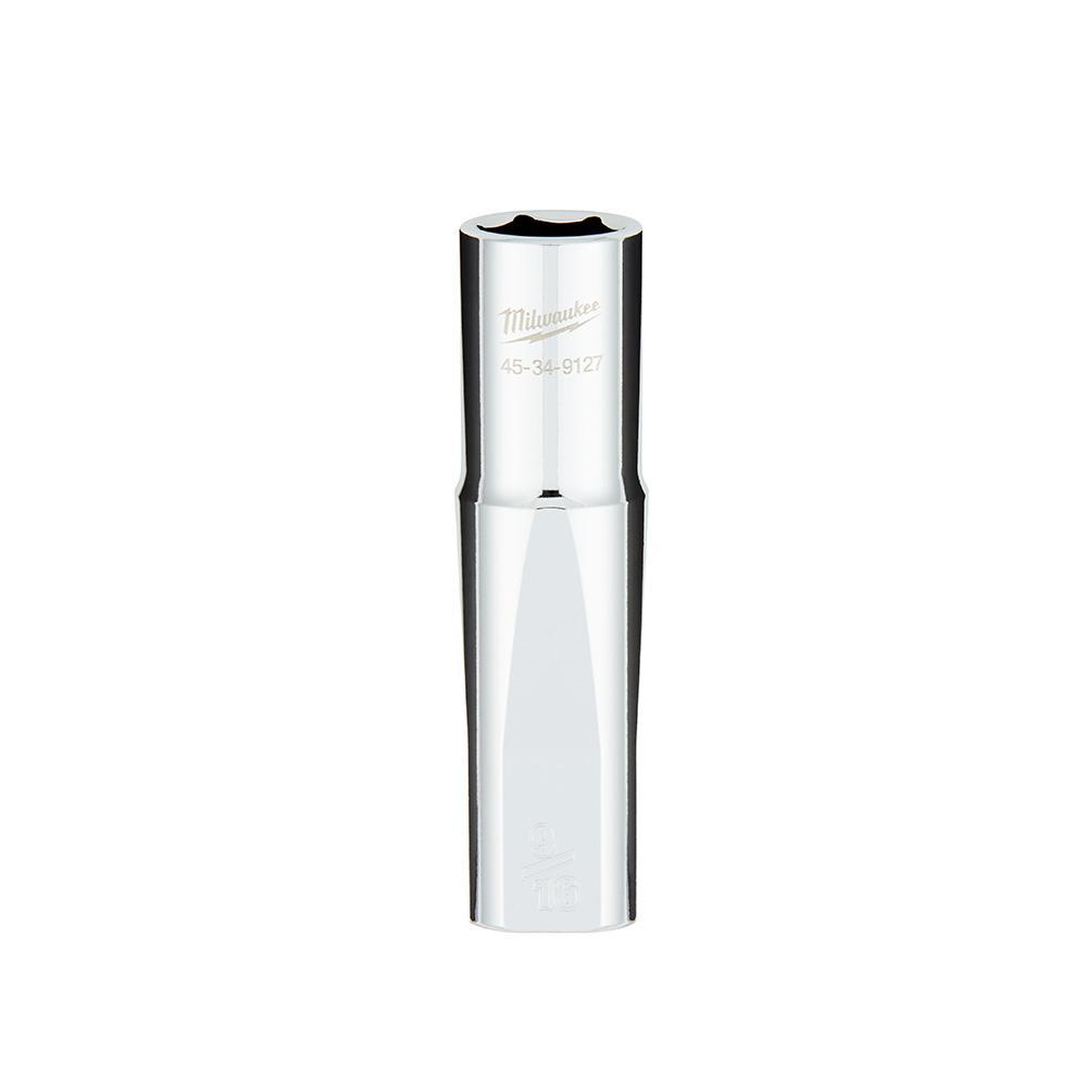 Milwaukee® 45-34-9127 Standard Socket With FOUR FLAT™ Sides, 1/2 in, 9/16 in Deep Socket, 6 Points