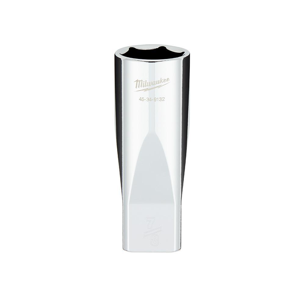 Milwaukee® 45-34-9132 Standard Socket With FOUR FLAT™ Sides, 1/2 in, 7/8 in Deep Socket, 6 Points