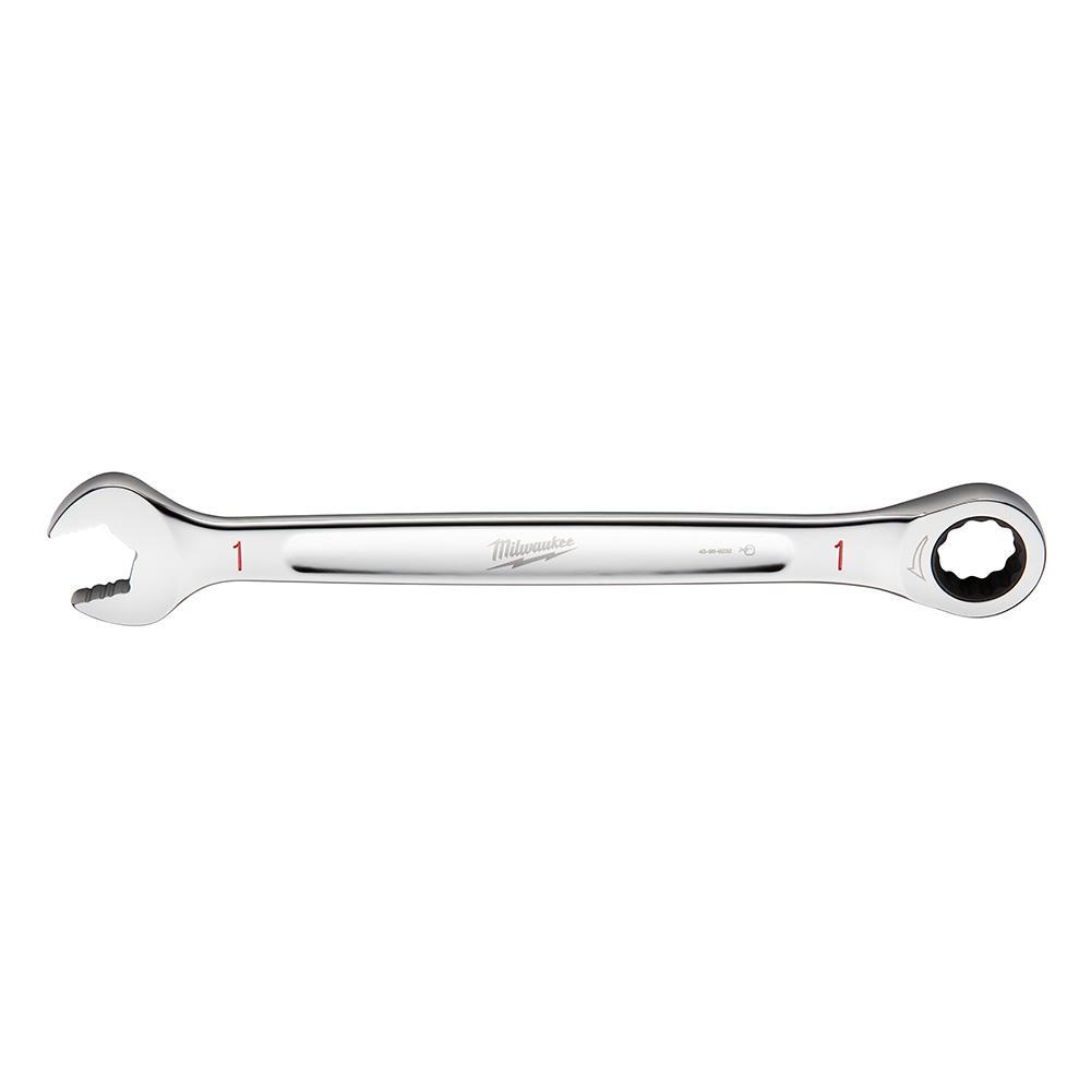 Milwaukee® 45-96-9232 Ratcheting Standard Length Combination Wrench, 1 in Wrench, 12 Points, 13.43 in OAL, Steel