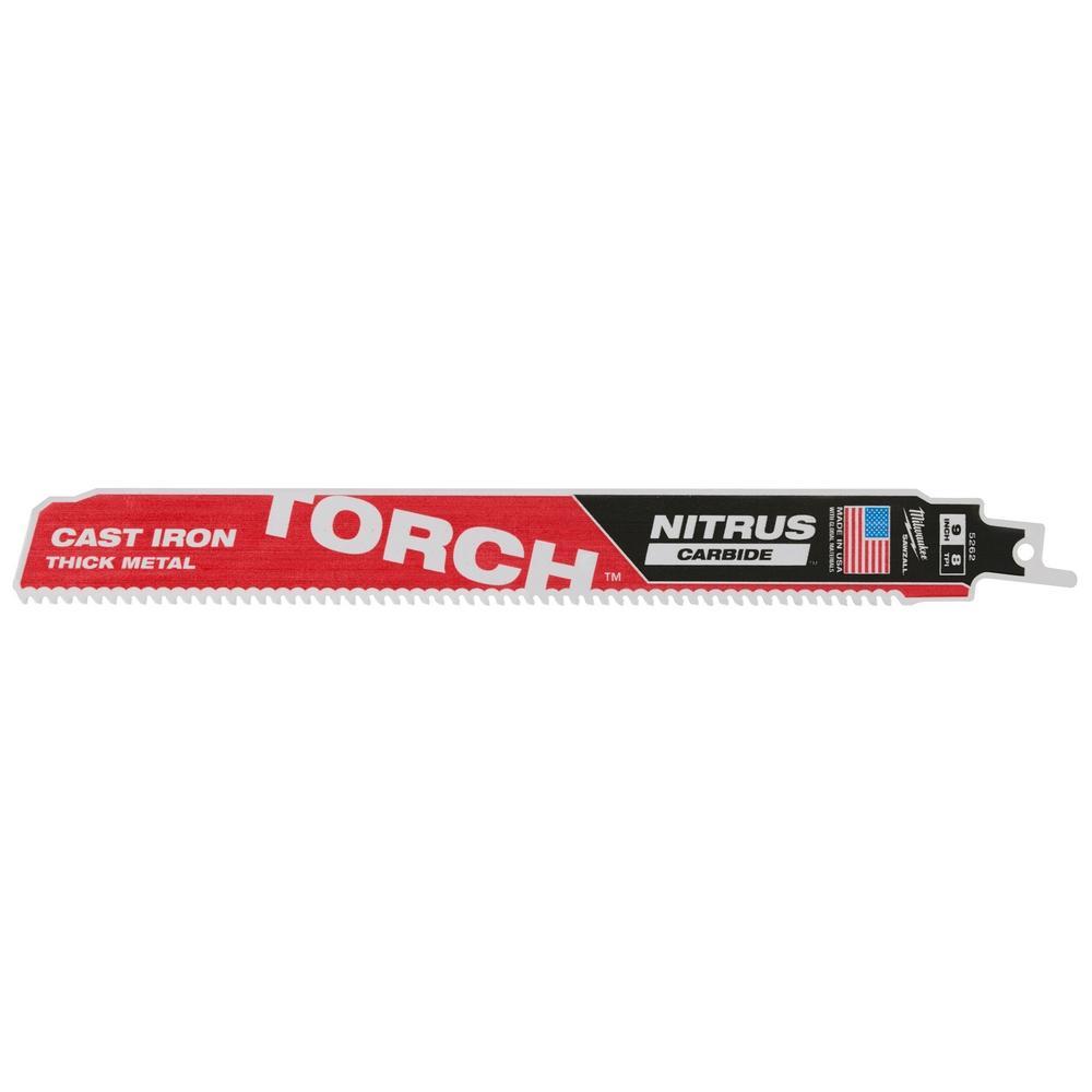 Milwaukee® SAWZALL® TORCH™ 48-00-5262 Saw Blade, 9 in L x 1 in W, 7 TPI, Cast Iron Body, Universal Tang