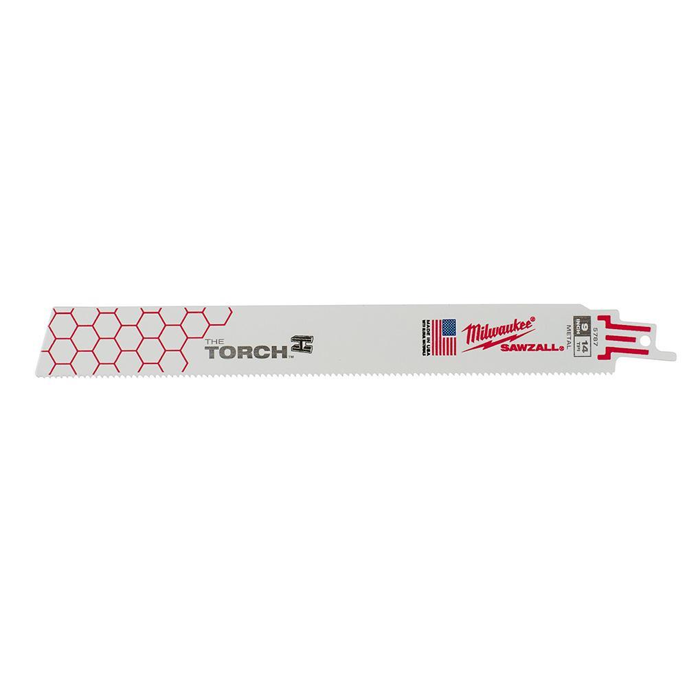Milwaukee® 48-01-2787 The TORCH™ SAWZALL® Demo Profile Reciprocating Saw Blade, 9 in L x 1 in W, 14 TPI, Universal Tang