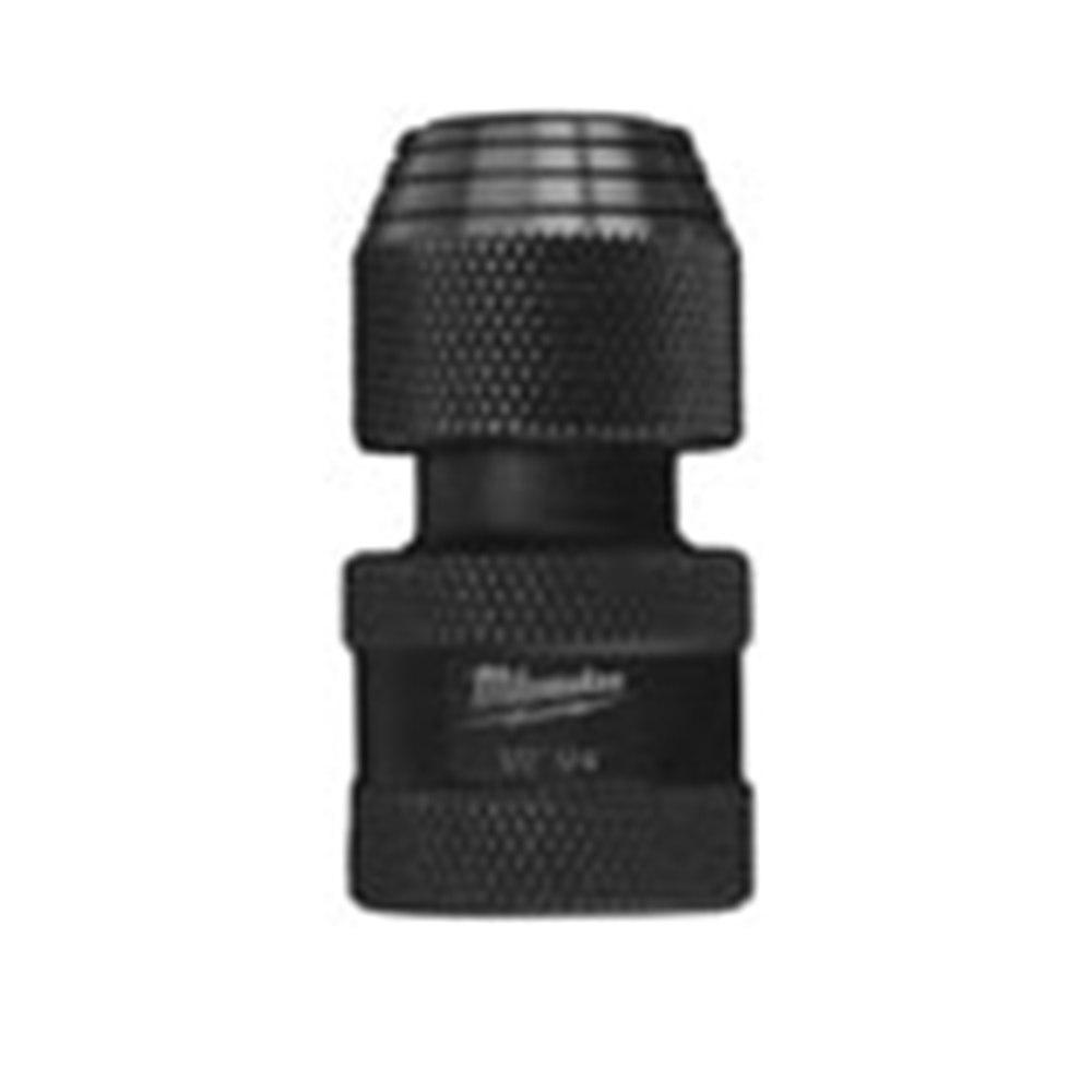 Milwaukee® SHOCKWAVE™ 48-03-4410 Heavy Duty Impact Duty Socket Adapter, Hex x Square Drive, 1/2 in Male Drive, 1/4 in Female Drive, Female x Male Adapter, Proprietary Steel