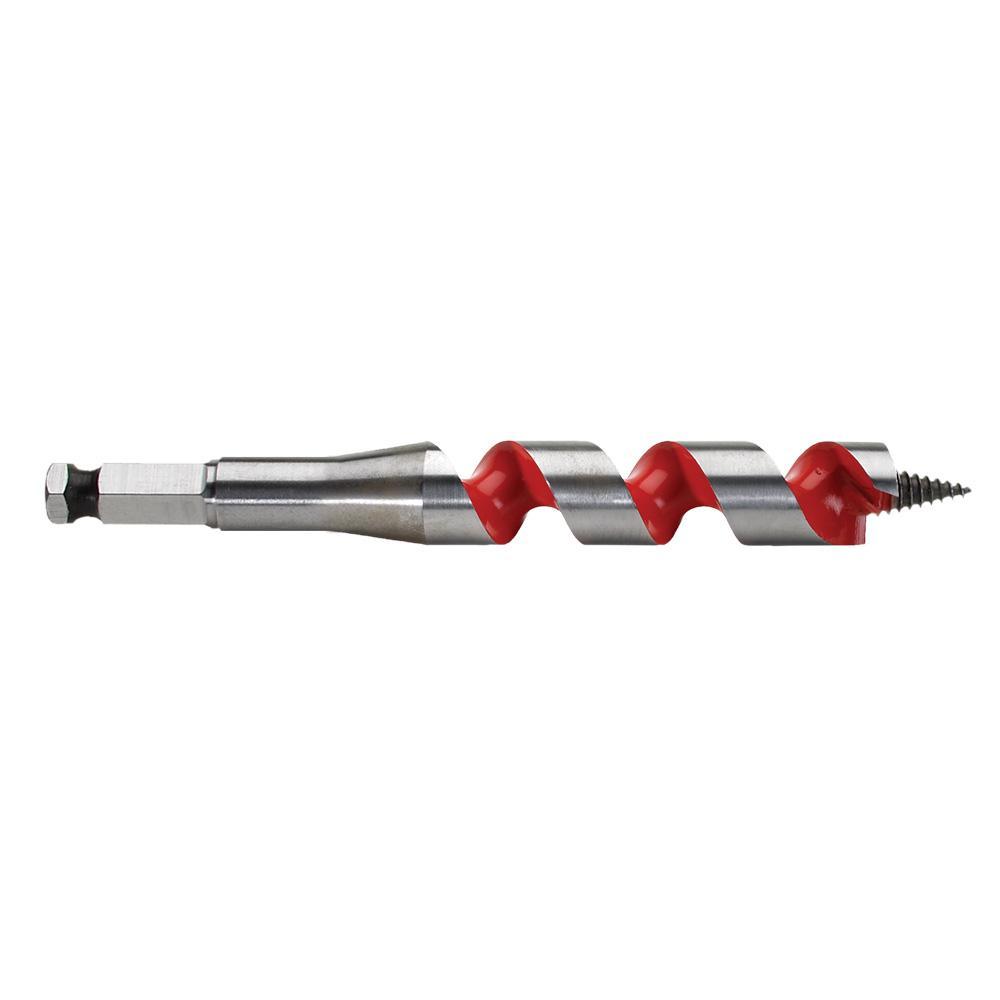 Milwaukee® 48-13-0683 Short Ship Auger Bit, 11/16 in Dia, 6 in OAL, 3 in L Wide Flute, 7/16 in Shank