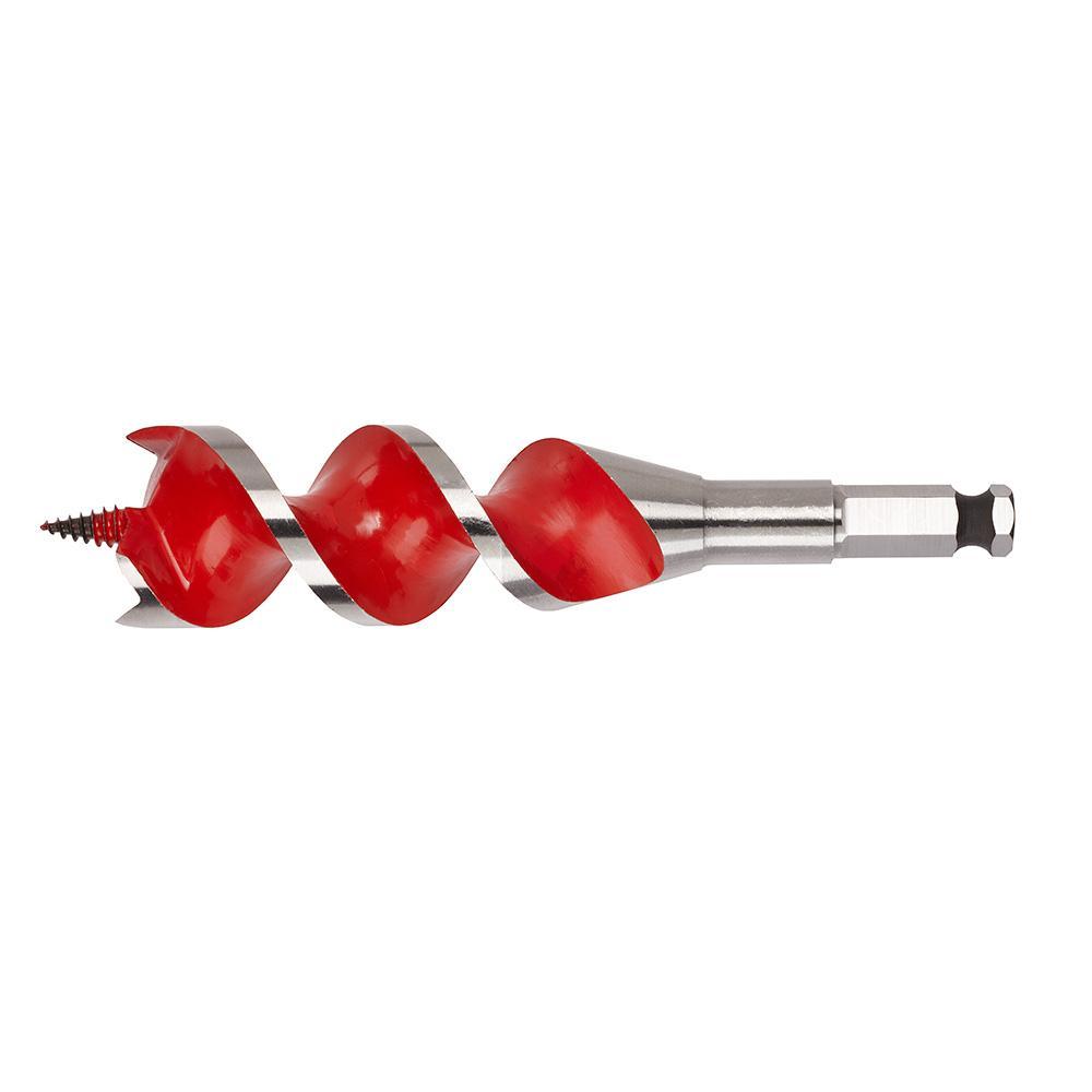 Milwaukee® 48-13-1370 Solid Center Spur Auger Bit, 1-3/8 in Dia, 6-1/2 in OAL, 4 in L, 7/16 in Shank