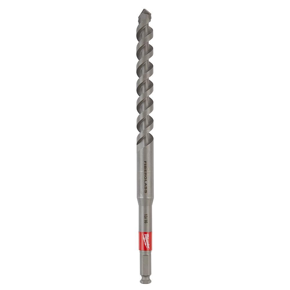 Milwaukee® SHOCKWAVE™ Impact Duty™ 48-13-7707 Lineman's Drill Bit, Tipped, 13/16 in Drill, 7/16 in Hex Shank, 12 in OAL