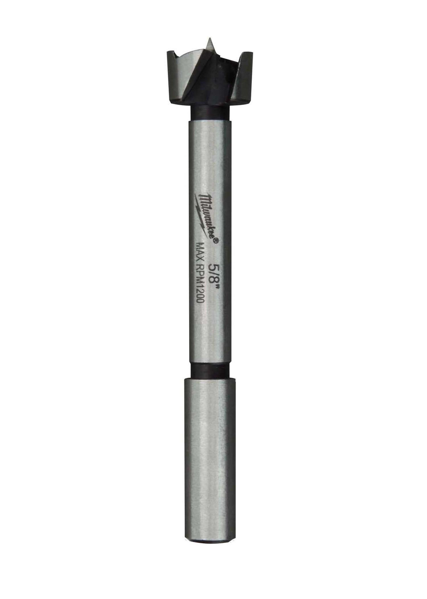 Milwaukee® 48-14-0501 Forstner Bit, 1/2 in Dia, 3-1/2 in OAL, 3/8 in Shank