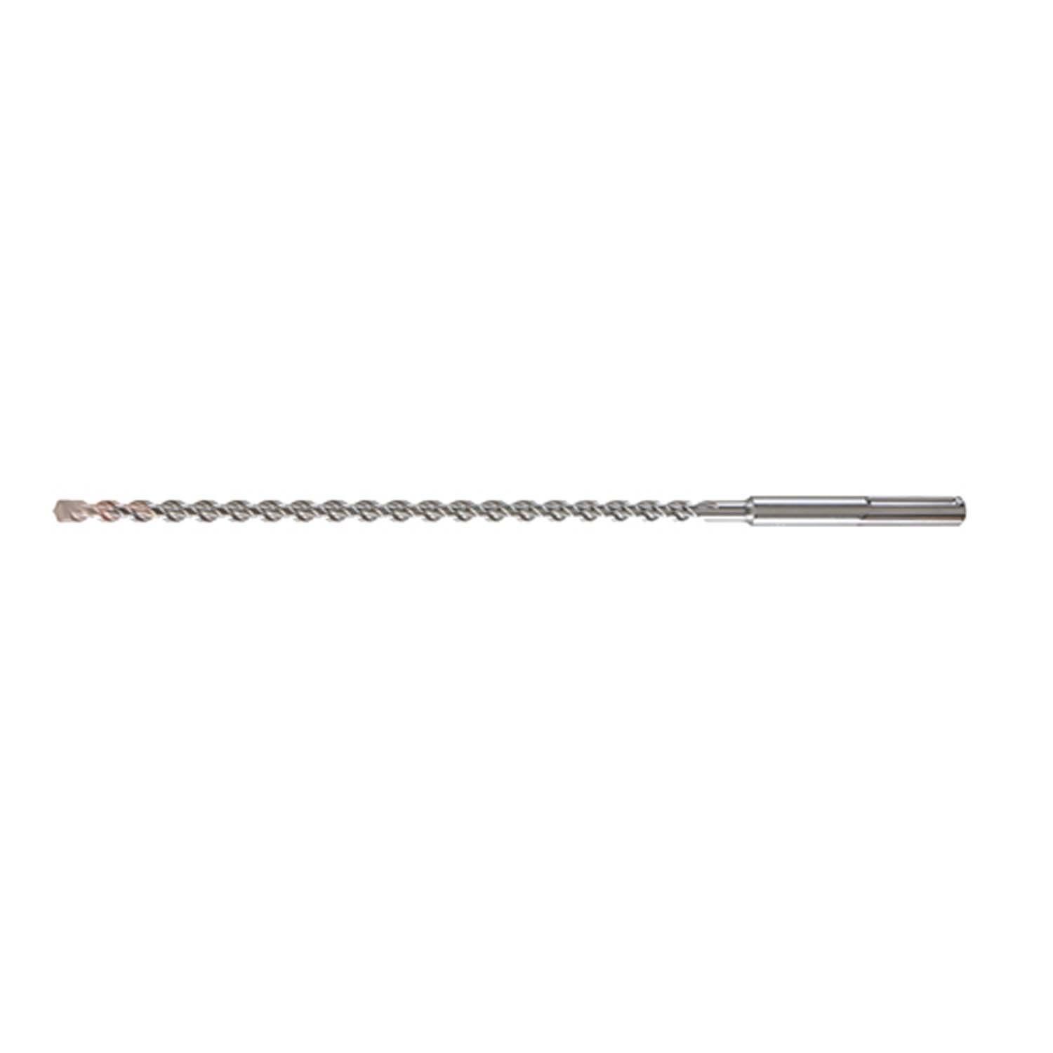 Milwaukee® MX4™ 48-20-3909 2-Cutter Rotary Hammer Drill Bit, 1/2 in Drill Bit, 45/64 in, 54 in D Cutting, Carbide Cutting Edge, 60 in OAL