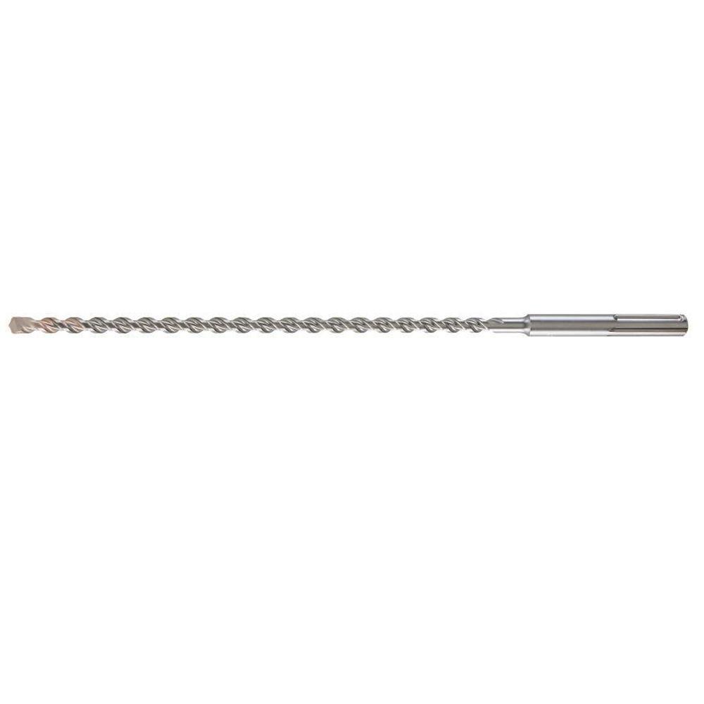 Milwaukee® MX4™ 48-20-3912 2-Cutter Rotary Hammer Drill Bit, 9/16 in Drill Bit, 45/64 in, 16 in D Cutting, Carbide Cutting Edge, 21 in OAL