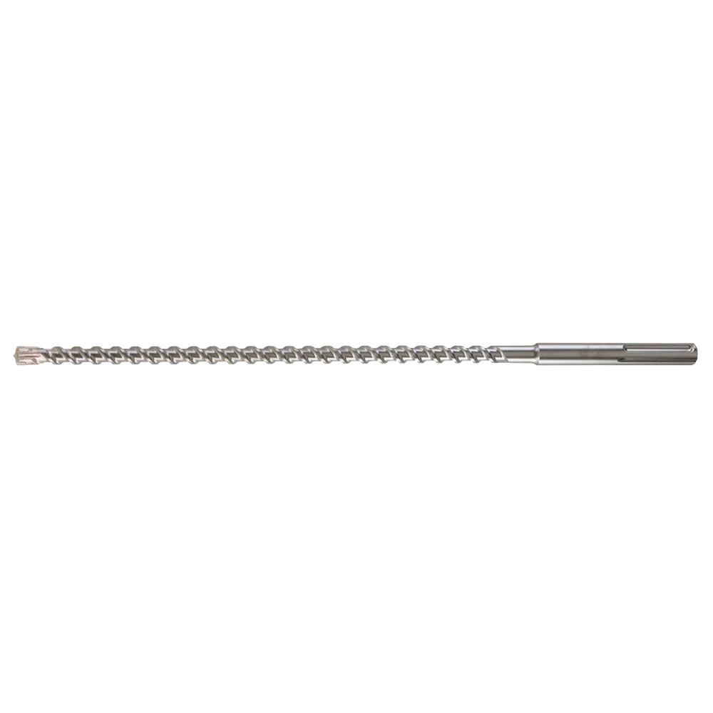 Milwaukee® MX4™ 48-20-3956 4-Cutter Rotary Hammer Drill Bit, 1 in Drill Bit, 45/64 in, 31 in D Cutting, Carbide Cutting Edge, 36 in OAL
