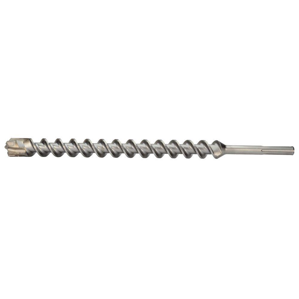 Milwaukee® MX4™ 48-20-3984 4-Cutter Rotary Hammer Drill Bit, 1-7/16 in Drill Bit, 45/64 in, 18 in D Cutting, Carbide Cutting Edge, 23 in OAL