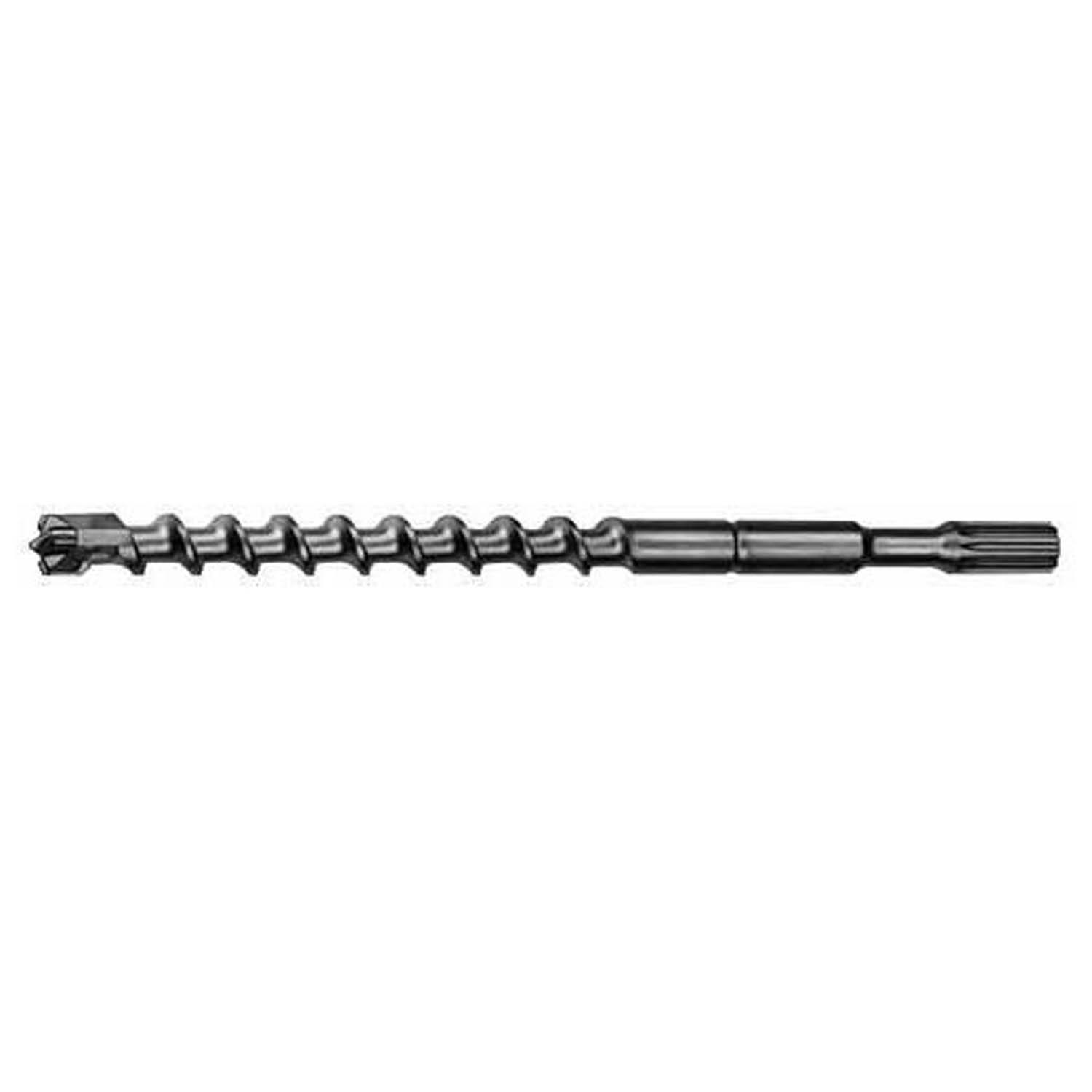 Milwaukee® 48-20-4078 2-Cutter Rotary Hammer Drill Bit, 3/4 in Drill Bit, 3/4 in Spline Shank, 16 in D Cutting, Carbide Cutting Edge, 22 in OAL