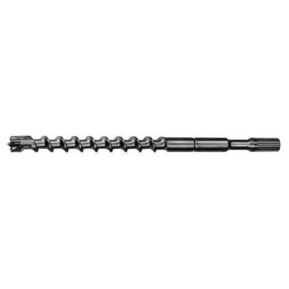 Milwaukee® 48-20-4410 4-Cutter Rotary Hammer Drill Bit, 1-3/8 in Drill Bit, 3/4 in Spline Shank, 17 in D Cutting, Carbide Cutting Edge, 22 in OAL
