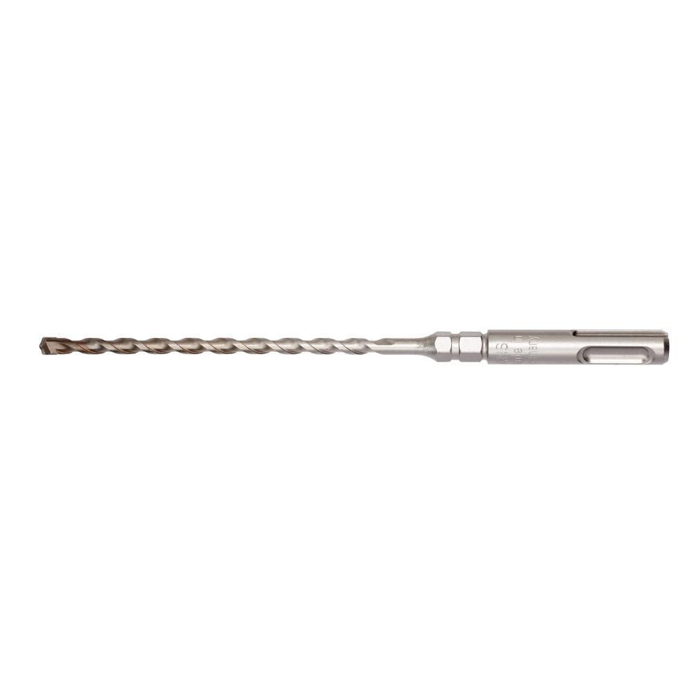 Milwaukee® Tapcon™ 48-20-7098 2-Cutter Rotary Hammer Drill Bit With 1/4 in Hex Shoulder, 3/16 in Drill Bit, 25/64 in SDS Shank, 3 in D Cutting, Carbide Cutting Edge, 6 in OAL
