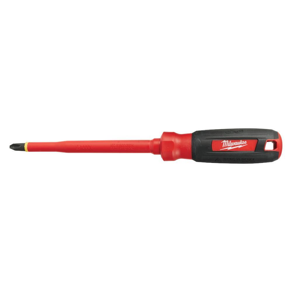 Milwaukee® 48-22-2213 Screwdriver, #3 Phillips® Point, Steel Shank, Plastic/Rubber Handle, ASTM F1505-10