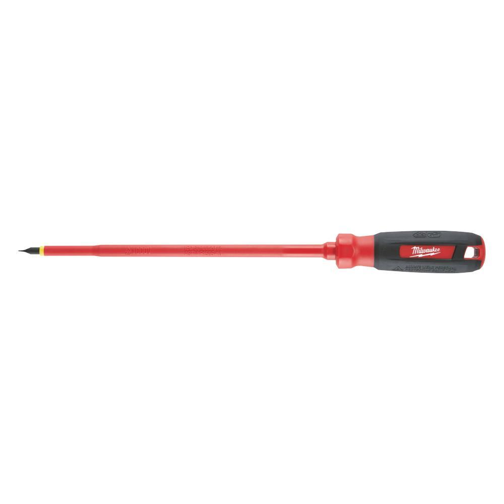 Milwaukee® 48-22-2233 Screwdriver, 3/16 in Cabinet Point, Steel Shank, 12 in OAL, Plastic/Rubber Handle, ASTM F1505-10