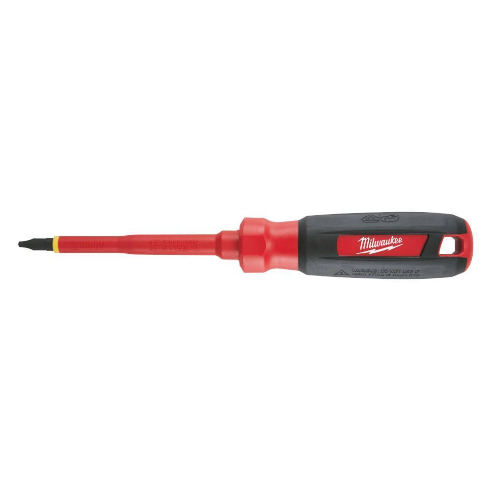 Milwaukee® 48-22-2241 Screwdriver, #1 ECX™ Point, Steel Shank, Plastic/Rubber Handle, ASTM F1505-10