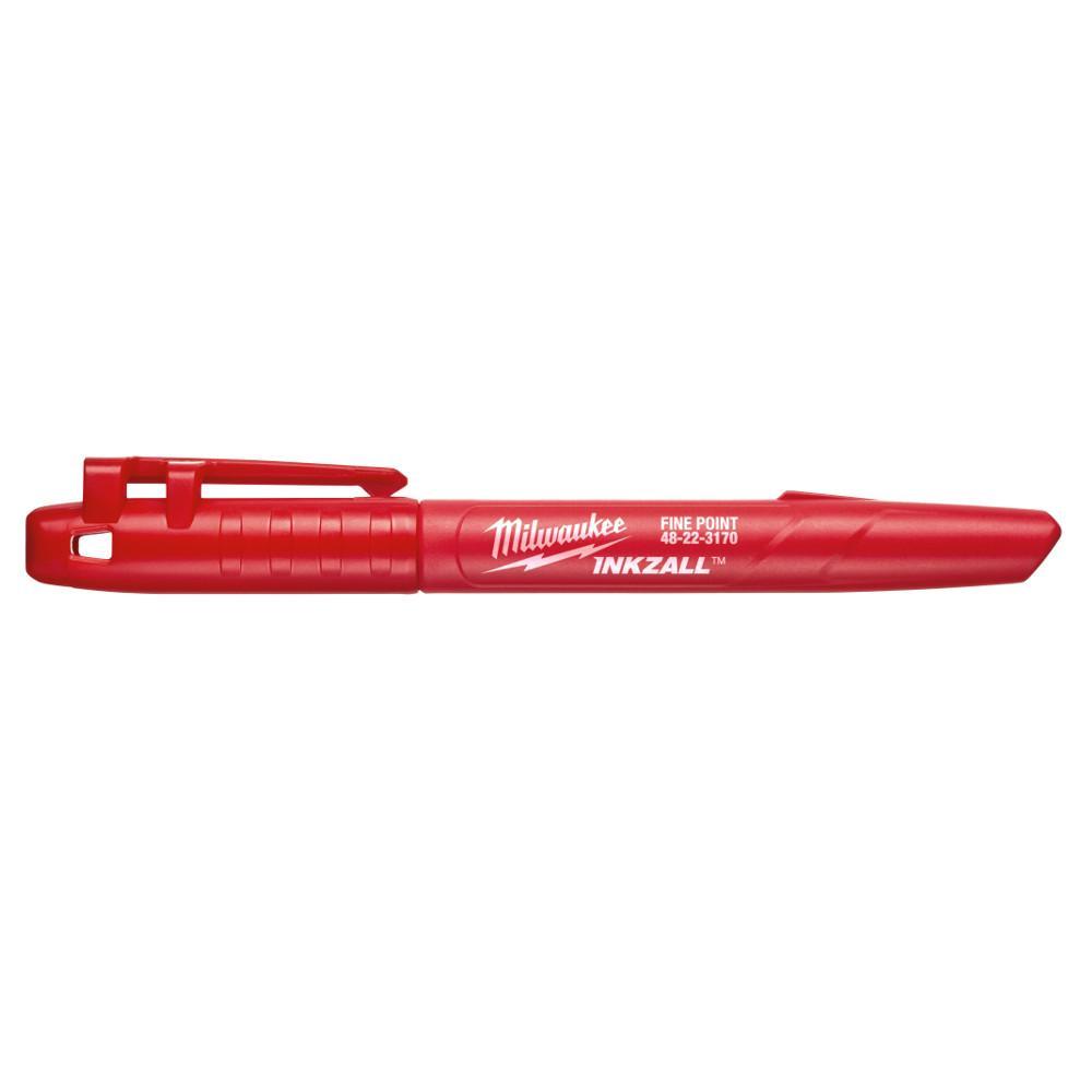 Milwaukee® 48-22-3170 Point Marker, 5-1/2 in Chisel/Fine Tip, Plastic, Red/Red Ink