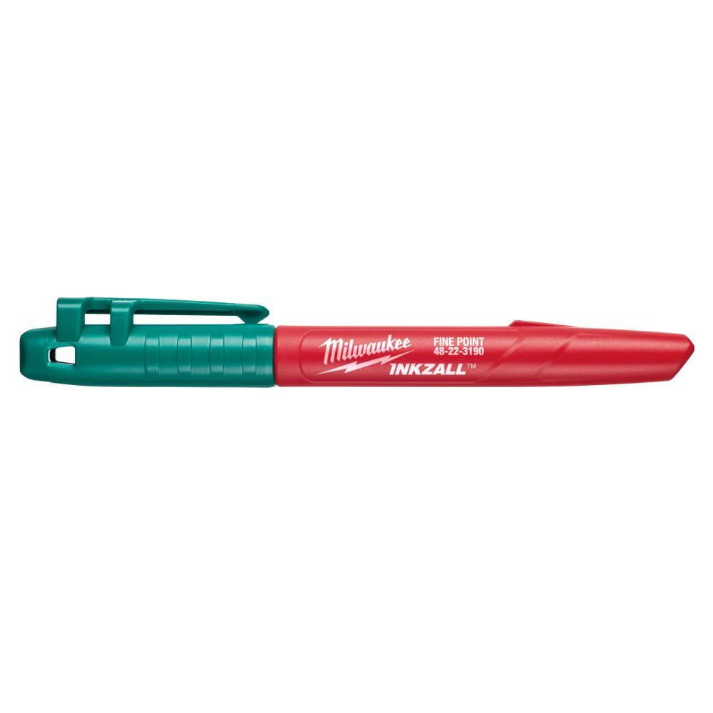 Milwaukee® 48-22-3190 Point Marker, 5-1/2 in Fine Tip, Plastic, Green Ink/Red