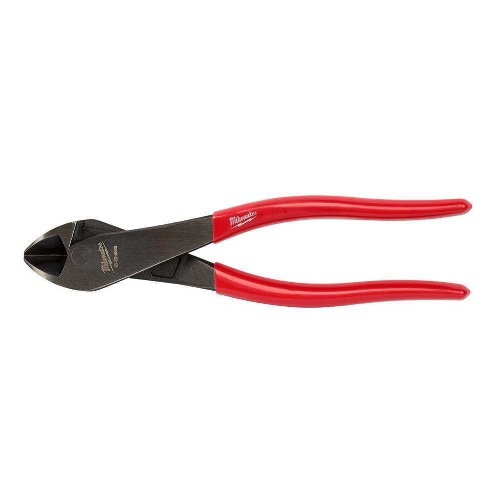 Milwaukee® 48-22-6528 Angled Head Diagonal Cutting Plier, 1-3/16 in Nominal, 11/32 in THK Max Wire, 3/4 in L x 1 in W Jaw Steel Jaw, 8 in OAL