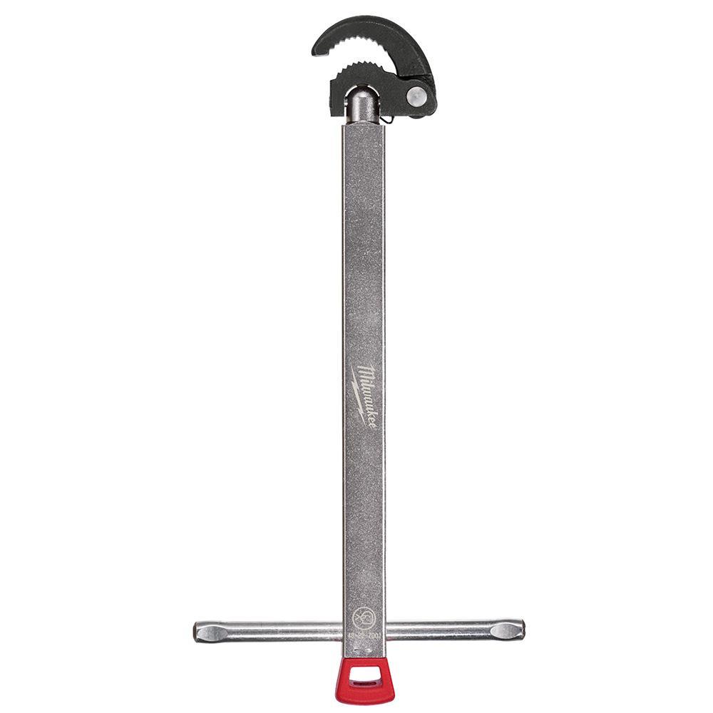 Milwaukee® 48-22-7001 Adjustable Small Basin Wrench, 14.6 in OAL, 90 deg
