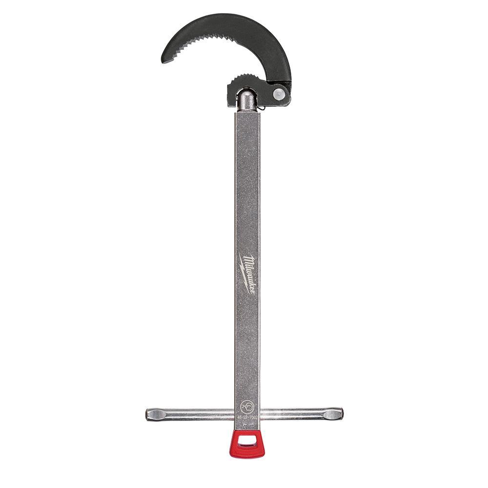 Milwaukee® 48-22-7002 Adjustable Large Basin Wrench, 14.9 in OAL, 90 deg