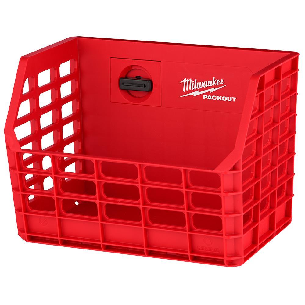 Milwaukee® 48-22-8342 PACKOUT Wall Basket, 7 in H x 9.5 in W, Polymer/Steel, Red