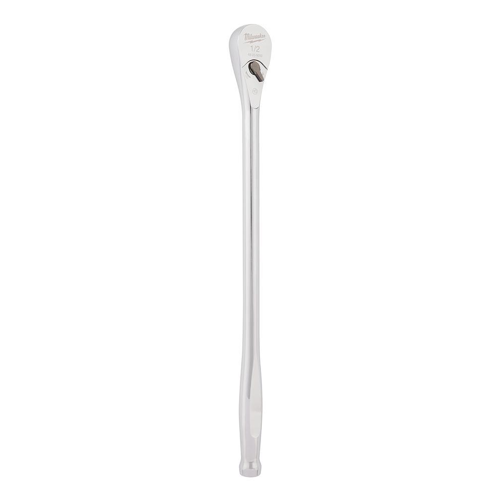 Milwaukee® 48-22-9050 Slim Profile Ratchet, 1/2 in Drive, 18 in OAL, Steel, Polished Chrome